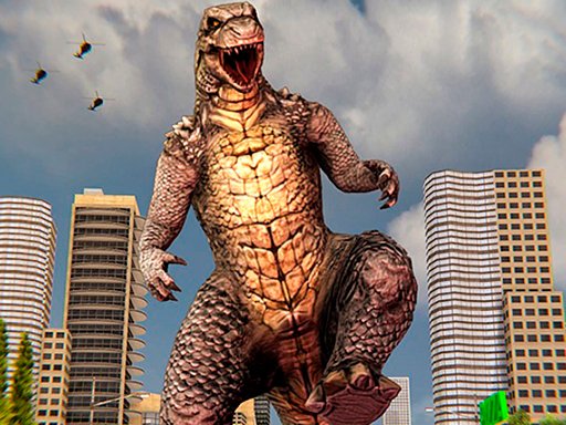 Monster Dinosaur Rampage City Attack Free Game